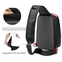 MochilasBandolera multifunción - Mochila para portátil de 9,7" - con puerto de carga USB - resistente al agua