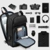MochilasBolso de hombro de moda para computadora portátil - mochila con puerto de carga USB - resistente al agua