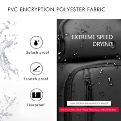 MochilasBolso de hombro de moda para computadora portátil - mochila con puerto de carga USB - resistente al agua