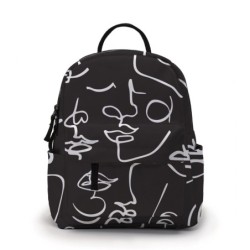 MochilasMinimochila de moda - resistente al agua - cara abstracta impresa