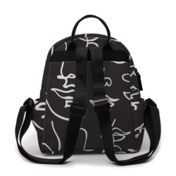 MochilasMinimochila de moda - resistente al agua - cara abstracta impresa