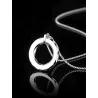 CollaresColgante de tungsteno redondo de moda - con collar de acero de titanio