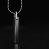 CollarColgante clásico en forma de palo - con cadena - tungsteno - unisex