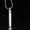 CollarColgante clásico en forma de palo - con cadena - tungsteno - unisex