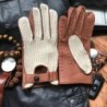 GuantesGuantes de conducción cortos - piel de cabra / de punto - unisex