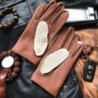 GuantesGuantes de conducción cortos - piel de cabra / de punto - unisex