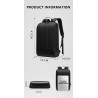 MochilasElegante mochila para portátil - extrafina - resistente al agua - con puerto de carga USB