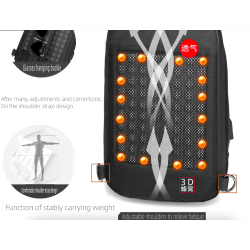 MochilasBolso de hombro de moda para computadora portátil - mochila con puerto de carga USB - resistente al agua