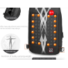 MochilasBolso de hombro de moda para computadora portátil - mochila con puerto de carga USB - resistente al agua