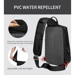 MochilasBandolera de moda - mochila para iPad de 9,7" - con puerto de carga USB - resistente al agua