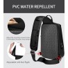 Fashionable crossbody bag - backpack for 9.7" iPad - with USB charging port - waterproofBackpacks