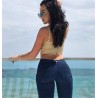 Moda femeninaSexy jeans - skinny pants - con cintura baja / push up