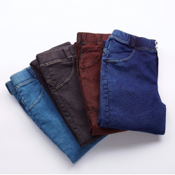 Moda femeninaSexy jeans - skinny pants - con cintura baja / push up