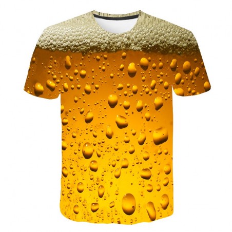 CamisetasCamiseta impresa en 3D - burbujas de cerveza