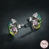AretesPendientes delicados con mini camaleón - Plata de ley 925
