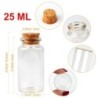 BodaMini botellas de cristal con corcho - decoracion bodas colgantes - 25ml
