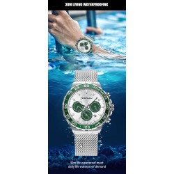 CRRJU - fashionable Quartz watch - waterproof - stainless steelWatches