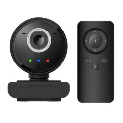 Computadora & LaptopUSB WebCam - con control remoto / micrófono - seguimiento inteligente - enfoque automático - HD - 1080P