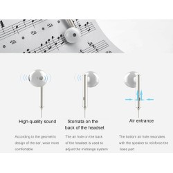 AccesoriosAuriculares originales Huawei - auriculares con micrófono - conector de 3,5 mm - MA115 / AM116 / MA116