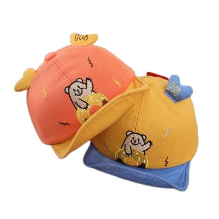 Gorras y sombrerosGorra de béisbol para niños - patrón de oso de dibujos animados