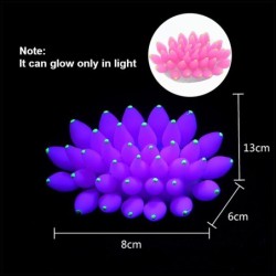 AcuarioCoral de silicona - brillante en la oscuridad - decoración del acuario