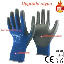 Working protective gloves - flexible - nylon / polyester - 12 pairsSafety & protection