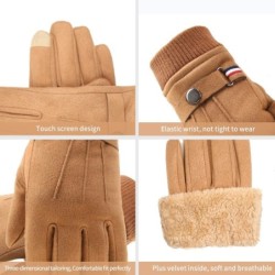 GuantesCálidos guantes de ante de invierno - con forro polar - función de pantalla táctil - unisex