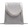 Fashionable small shoulder bag - with rhinestones / chain strapBags
