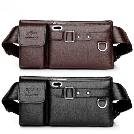 BolsosBandolera / riñonera multifuncional - una cartera pequeña - con cremalleras / bolsillos