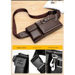 BolsosBandolera / riñonera multifuncional - una cartera pequeña - con cremalleras / bolsillos