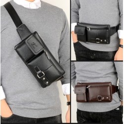 BolsosBandolera / riñonera multifuncional - una cartera pequeña - con cremalleras / bolsillos