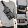 BolsosBandolera / riñonera multifuncional - una cartera pequeña - con cremalleras / bolsillos