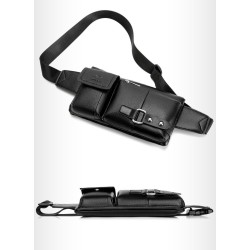 BolsosBandolera / riñonera multifuncional - una cartera pequeña - con cremalleras / bolsillos