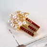 BrochesBroche de perlas en forma de palomitas de maíz - con pedrería