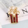 BrochesBroche de perlas en forma de palomitas de maíz - con pedrería