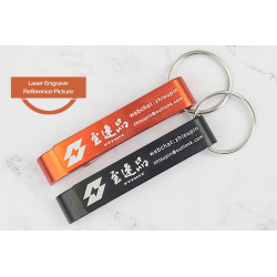 Aluminium can / bottle opener - with keyring - free customized engraving - 100 piecesBar supply