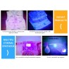 Secador de uñasMini lámpara de luz Led UV multifunción - secador de uñas - detector de dinero falso - antorcha