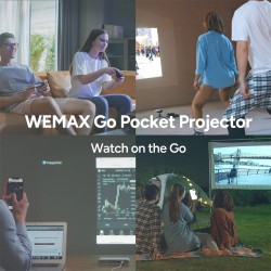 ProyectoresWEMAX GO - mini proyector láser ALPD - 1080P - Wi-Fi