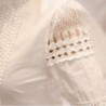Blusas y camisasElegante blusa blanca de manga larga - encaje hueco