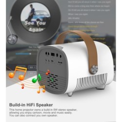 ProyectoresAAO YG230 - mini proyector - 1080P - WiFi - multipantalla - con altavoz