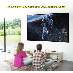 ProyectoresAAO YG230 - mini proyector - 1080P - WiFi - multipantalla - con altavoz