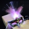 Sexy Venetian eye mask - with feathers / luminous LED - masquerade / HalloweenMasks