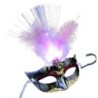 Sexy Venetian eye mask - with feathers / luminous LED - masquerade / HalloweenMasks