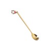 Small long handle spoon - with christmas decoration - tea / coffee / desserts - 1 pieceCutlery