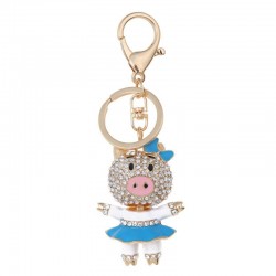 llaveroPiggy en minifalda - cristal - llavero