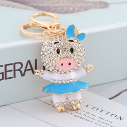 llaveroPiggy en minifalda - cristal - llavero