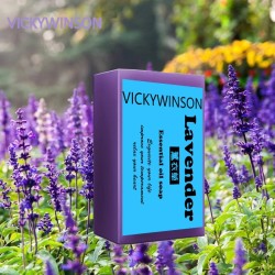 Natural handmade soap - moisturizing - whitening - acne treatment - lavender - 50gSkin