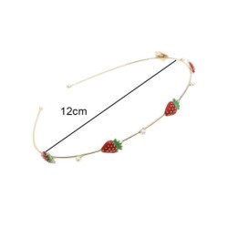 Pinzas de cabelloDiadema de aro de metal - con frutas / perlas