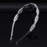 Luxurious crystal tiara - headband - flower leaf patternHair