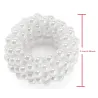 CabelloScrunchie con cuentas de perlas - banda elástica para el cabello